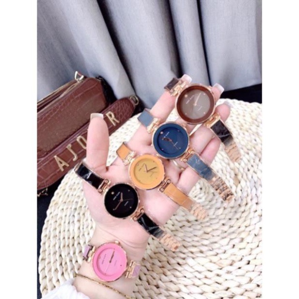 Đồng hồ Anne Klein nữ dây kim loại 5 màu xinh xinh Free Ship
