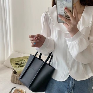 Áo sơmi lụa cổ sen
