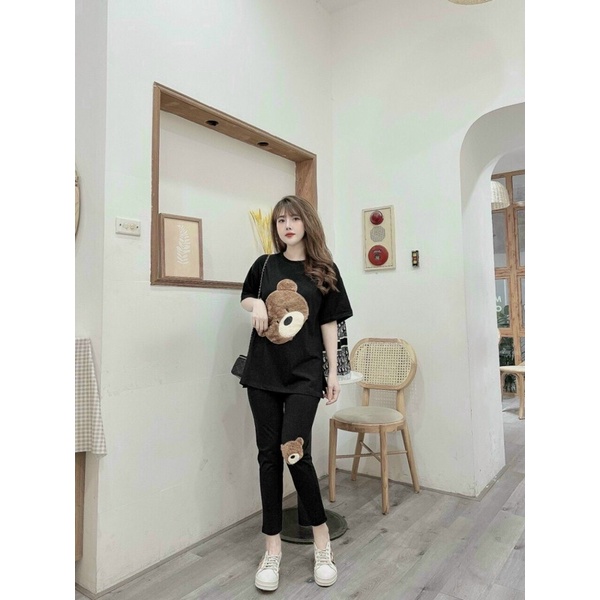 Sét bộ thun dài logo QC cao cấp