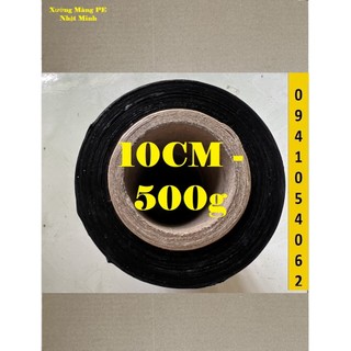 Màng PE đen thui, màng quấn đen 10cm