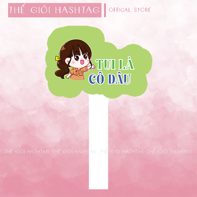 Hashtag đám cưới, sinh nhật, hashtag cầm tay đám cưới, biển cầm tay đám cưới, Mẫu mới nhất.