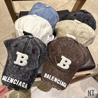 Nón kết B rách cá tính ❤ mũ lưỡi trai nam nữ chất chino QC dày dặn full tag