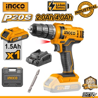 Máy khoan vặn vít dùng pin 20V Ingco CDLI20028 ( New 2023 )