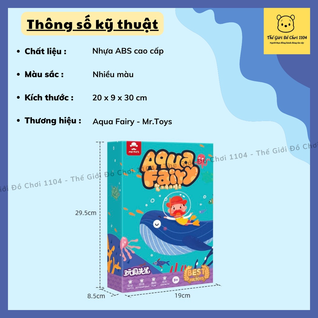 Đồ chơi tạo hình dưới nước cho bé Aqua Fairy của MrToys cho bé thỏa sức sáng tạo, thế giới đồ chơi 1104