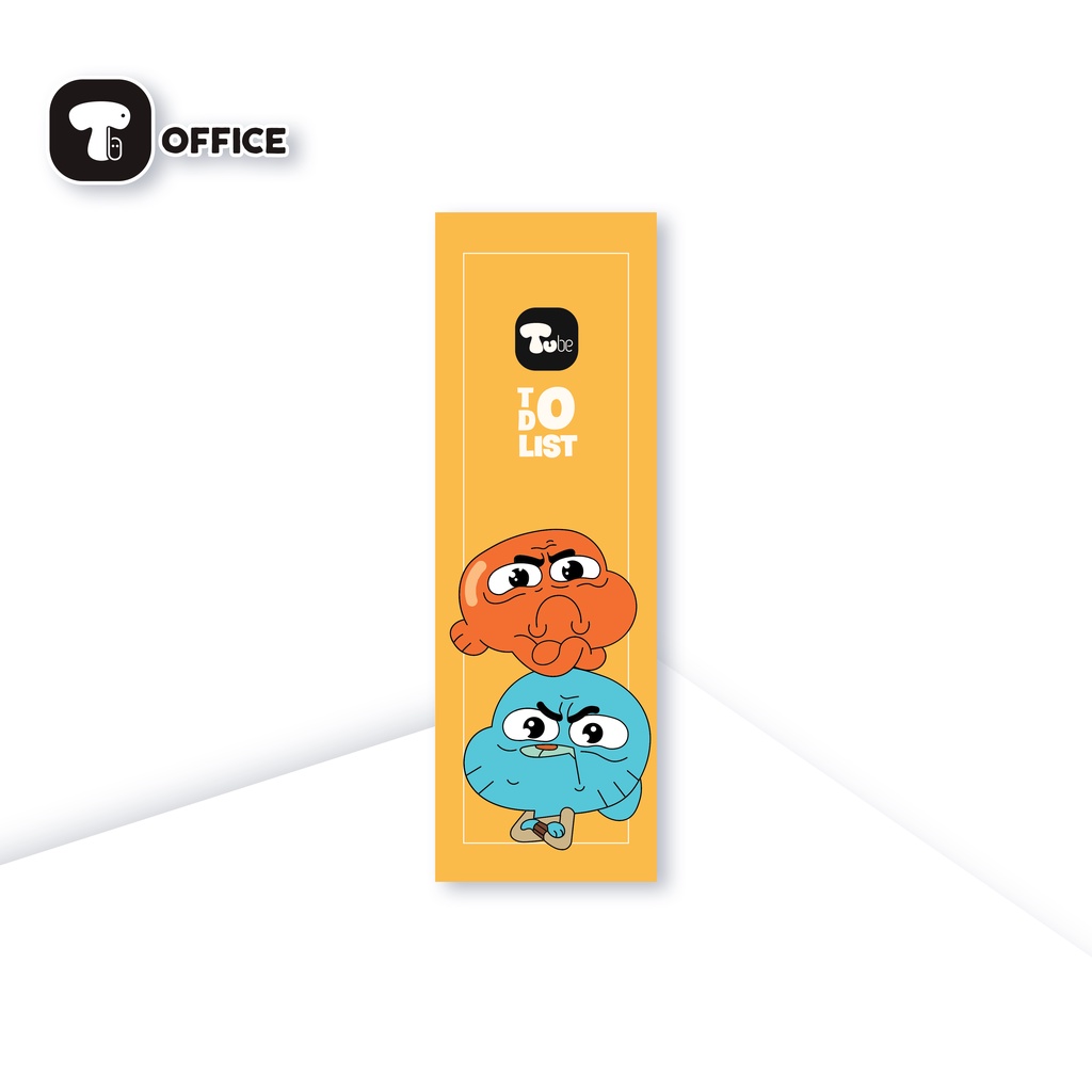 (SALE HÀNG LỖI) Sổ Tay Nhắc Việc Tube To Do List Classic Cartoon - Gumball