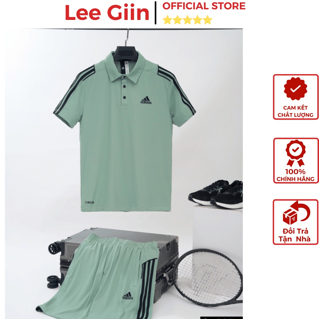 Bộ nam mùa hè Adidas thể thao thun lạnh Hàng Cao Cấp Lee Giin LM237 Set quần áo nam cộc tay hàng xịn bền đẹp 2023