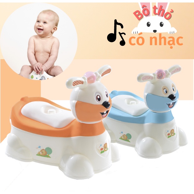 Bô Hình Thỏ Kèm Loa Phát Nhạc Nhựa Cao Cấp