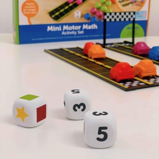 [Hàng nhập khẩu Mỹ] Bộ học toán cùng trò chơi đường đua - Mini Motor Math Activity Set -Learning Resources