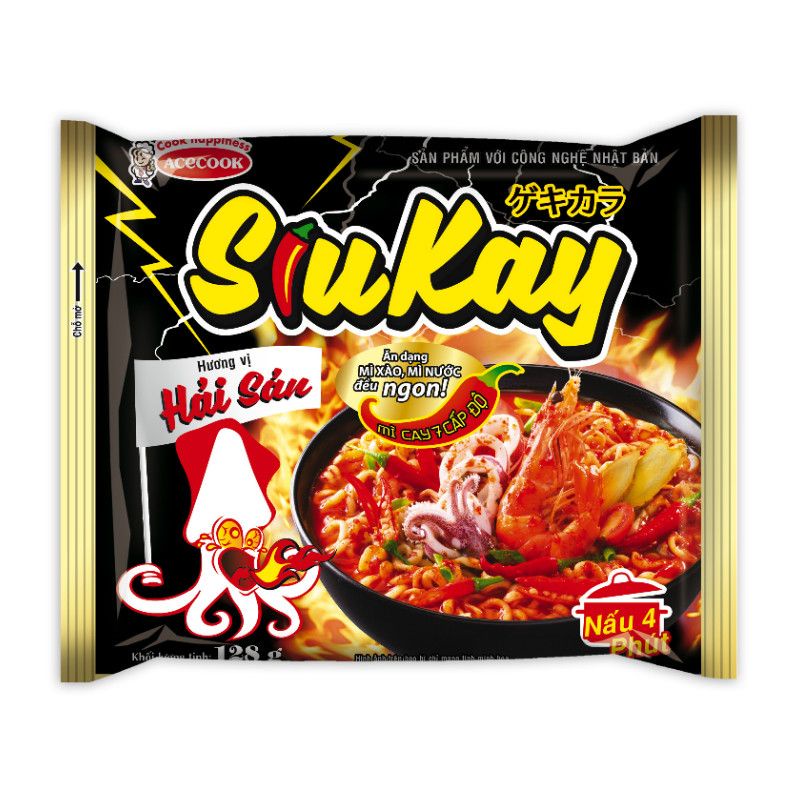 Mì Siu Kay Vị Hải Sản Acecook 128G