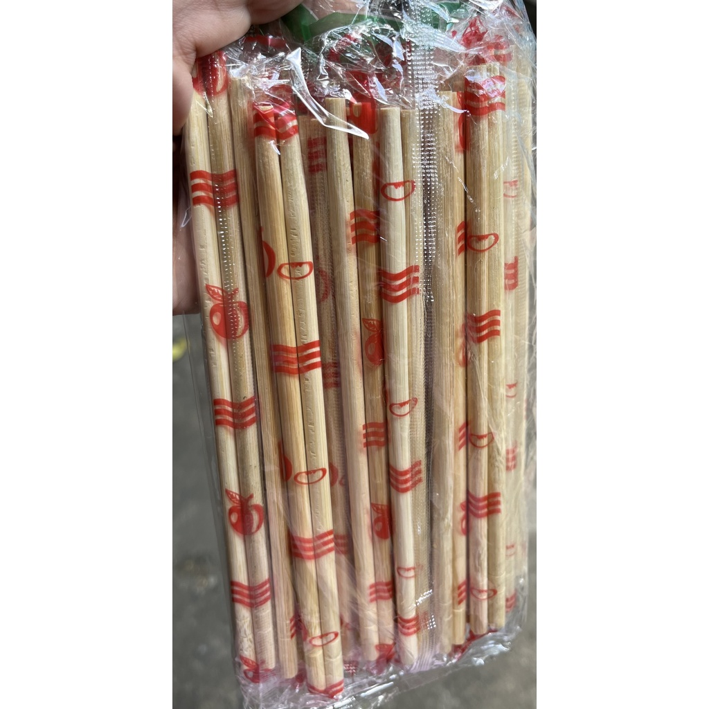 100 ĐÔI ĐŨA TRE * DÙNG 1 LẦN KHÔNG TẨY TRẮNG 18-20CM