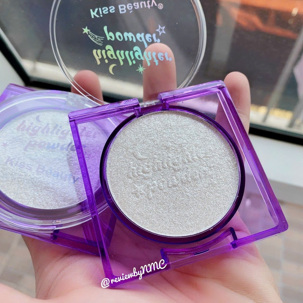 Phấn Bắt Sáng Kiss Beauty Highlighter Vỏ Tím