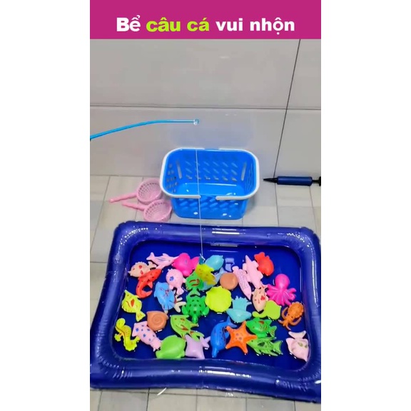 Bộ Đồ Chơi Câu Cá Kèm Bể Phao Cho Bé