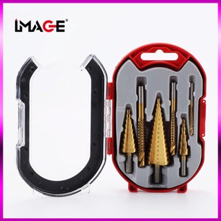 Mũi khoan inox sắt,Mũi khoan tháp 4-32mm kèm bộ mũi khoan gỗ 3-6-8 hàng cao cấp đa năng