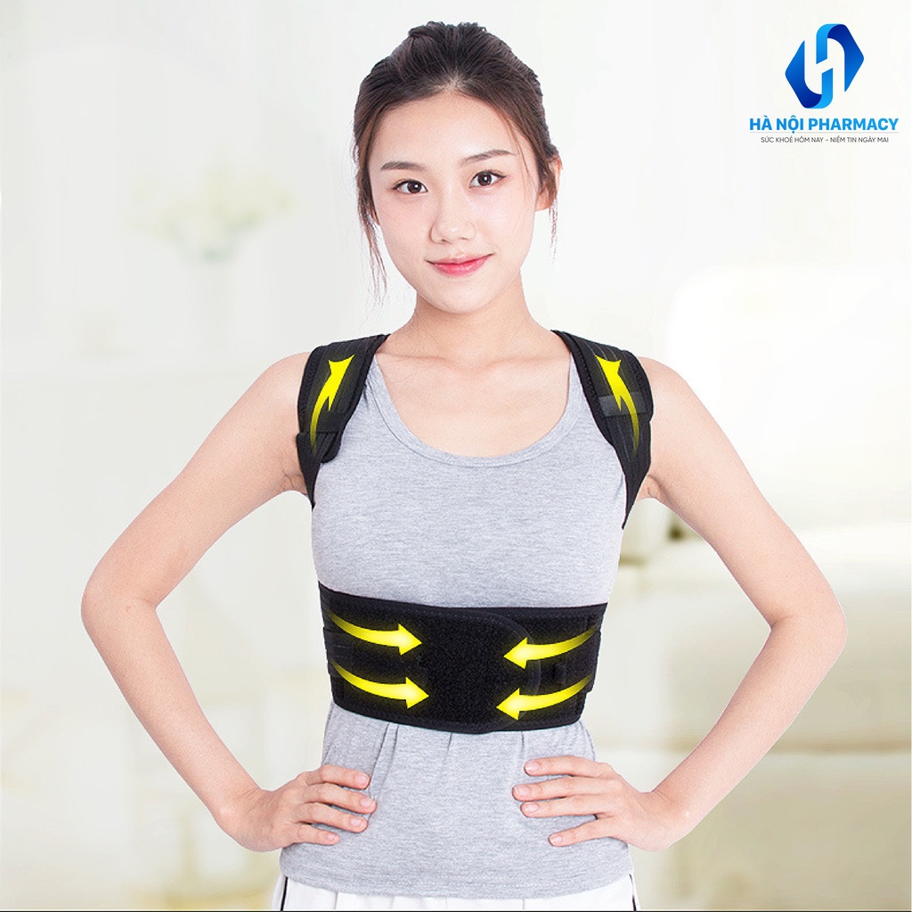 Đai Lưng Chống Gù - Đai Chống Gù Lưng -  Chống Thoái Hóa Thoát Vị - Giảm Đau Lưng Hanaphaco