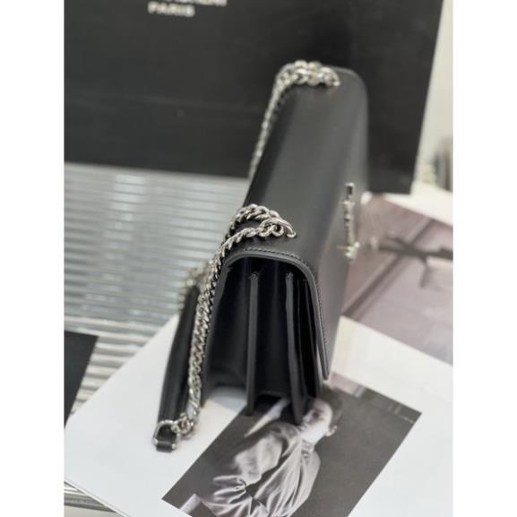 Túi Xách YSL SUNSET FLAP Khoá Bạc Size 22  -  By Willow.luxury