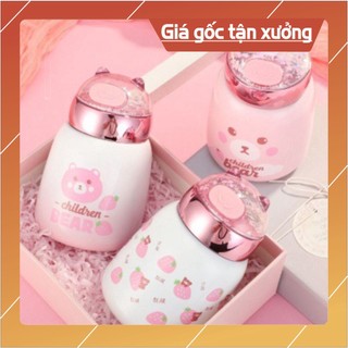 Bình giữ nhiệt heo hồng 350ml dễ thương
