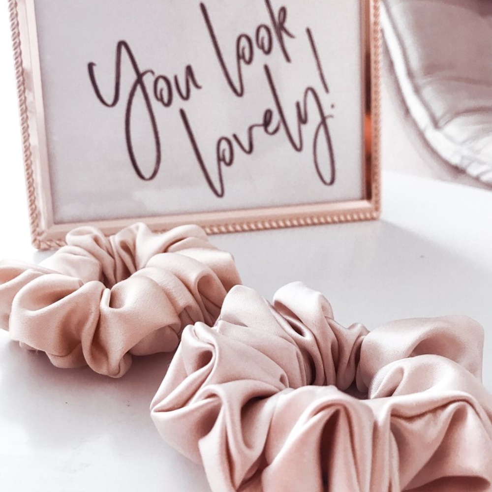 Misschic dây buộc tóc màu hồng