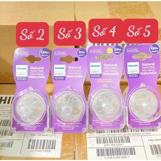 Núm ti avent natural cổ rộng đủ số 0 - 5