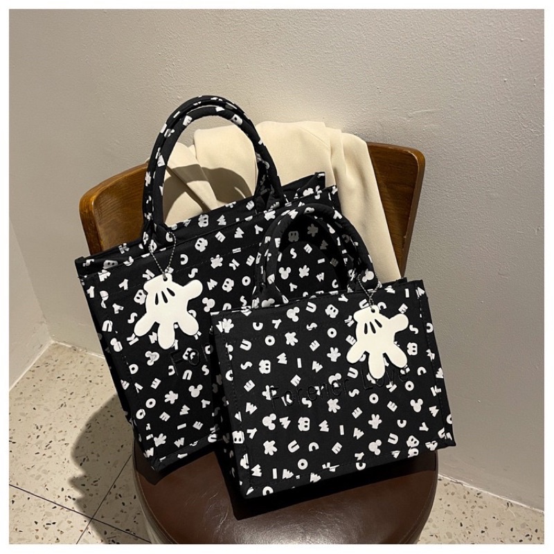 Túi tote cỡ lớn hoạ tiết Mickey siêu hot 💕🐭