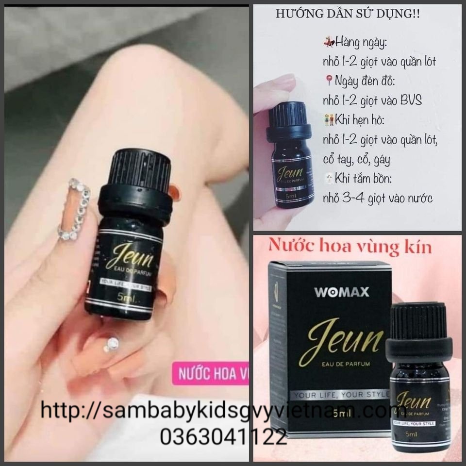 Nước Hoa Vùng Kín Jeun, Chính Hãng, 5ml, Tách Lẻ Từ Combo IFREE