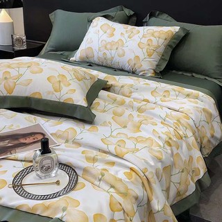 Bộ 4 món chăn ga gối Lụa Thái hàng cao cấp