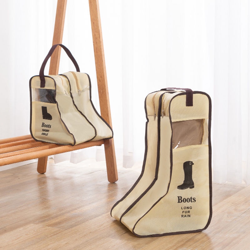Túi Đựng Giày Boots Có Khóa Kéo Chống Bụi Bẩn, Ẩm Mốc Tiện Lợi