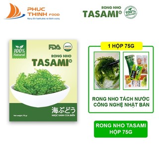 Rong Nho Tách Nước Tasami Ăn Liền Giàu Dinh Dưỡng - Hộp 75g, 100g