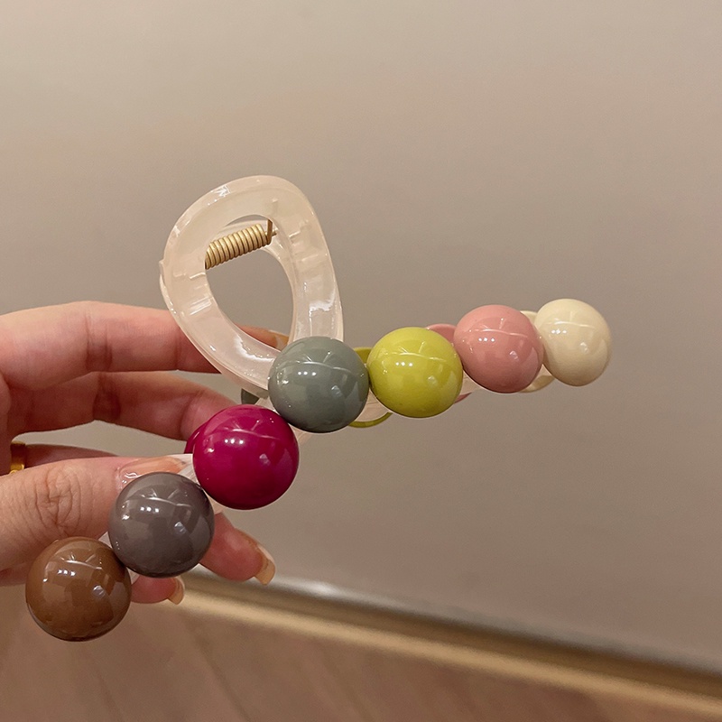 Kẹp Tóc Đính Đá Hình Trái Tim Lớn 13cm Thời Trang Mùa Hè Cho Nữ