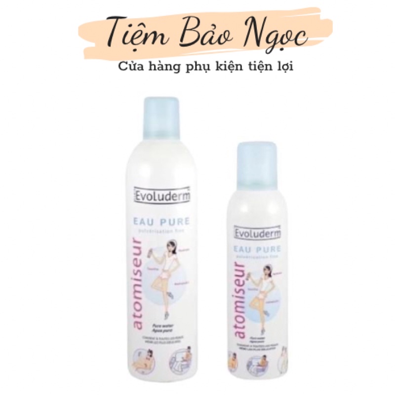 Xịt khoáng Evoluderm Atomiseur Eau Pure 150ml 400ml