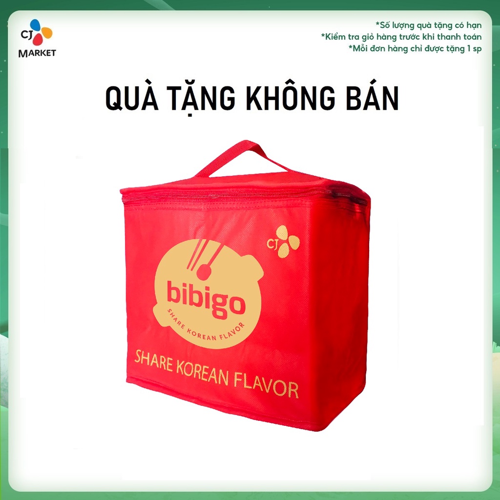 [Quà tặng không bán] Túi giữ nhiệt Bibigo-Cầu Tre màu đỏ