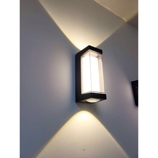 ( Vỏ nhôm đúc) Đèn cầu thang, đèn trang trí hắt tường, đèn tường ngoài trời 2 tia VN33