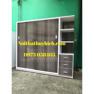 Tủ quần áo nhựa đài loan cửa lùa freeship tphcm