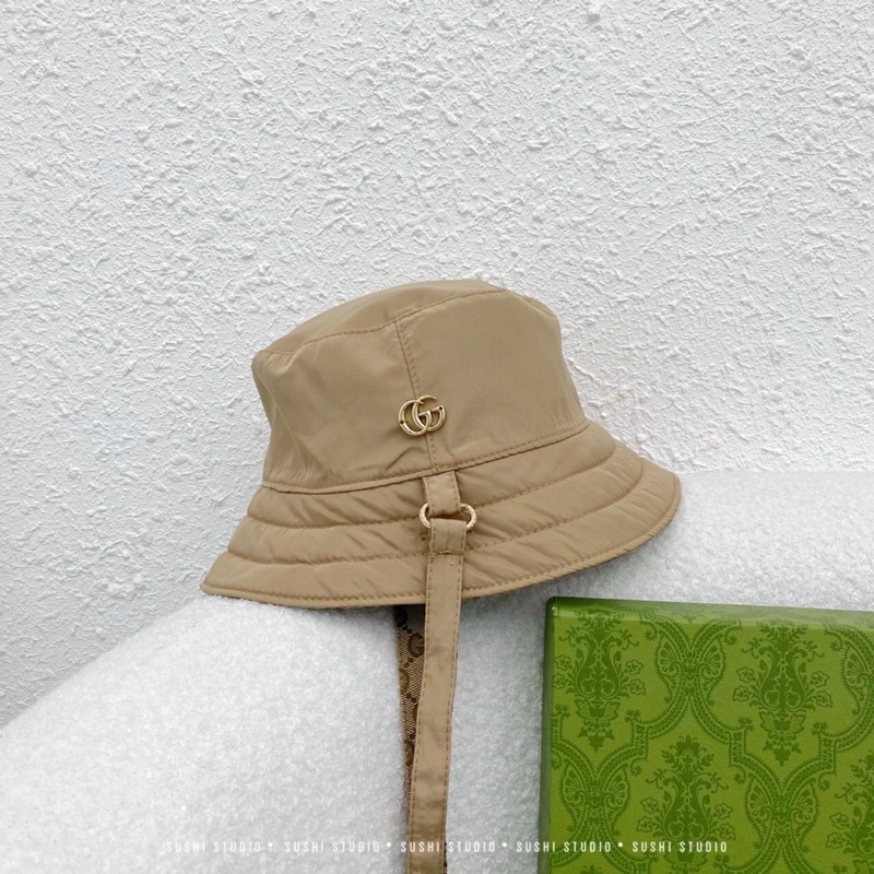 Mũ bucket gucci 2 dây quai dài kim anh bùi