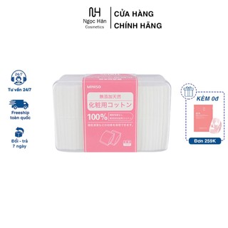 Bông tẩy trang Miniso 1000 miếng của Nhật