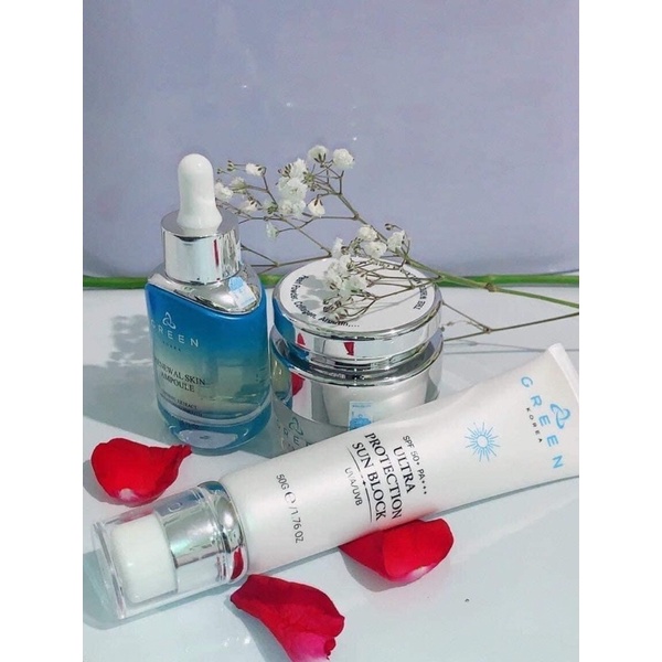 Kem Dưỡng Da Trắng Sáng Tự Nhiên Green Korea 20g