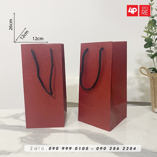 01 TÚI KRAFT 12 X 26 X 12 CM  - HỎA TỐC