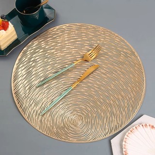 Tấm lót phần ăn tròn, lót lọ hoa, trang trí, placemat, nhựa dẻo, màu bạc, chất lượng tốt, giá rẻ.