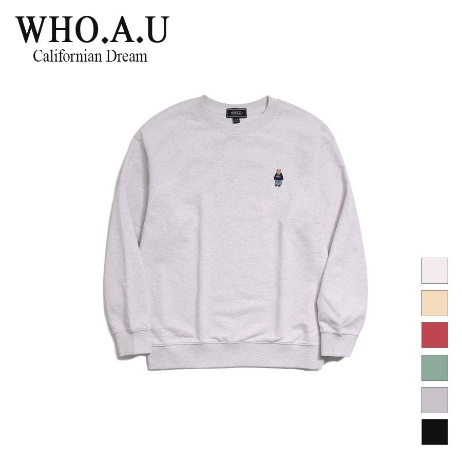 Áo sweatshirt WHOAU WHMWD1218U Steve chất liệu 56% cotton 44% polyester tay dài dáng rộng thời trang unisex