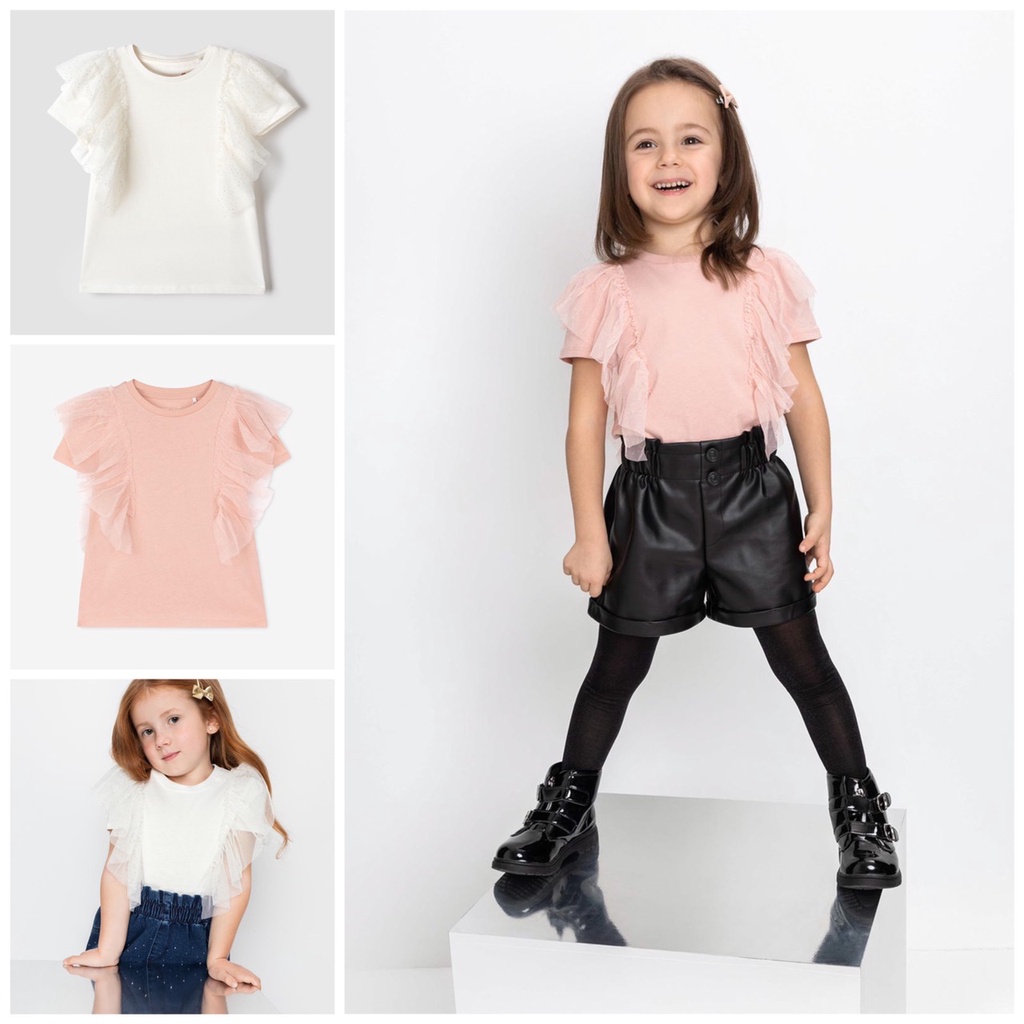 P224 Áo kiểu bé gái 100% cotton hàng VNXK xuất Nga dư xịn