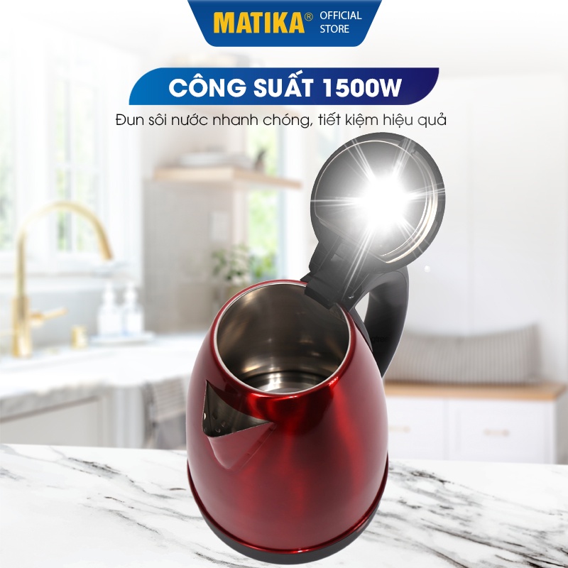 Ấm Siêu Tốc MATIKA Inox 1.8L MTK-19