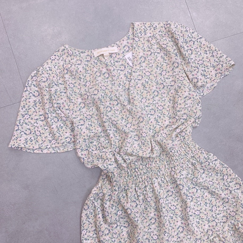 Đầm HOA NHÍ tầng nhún eo VNXK