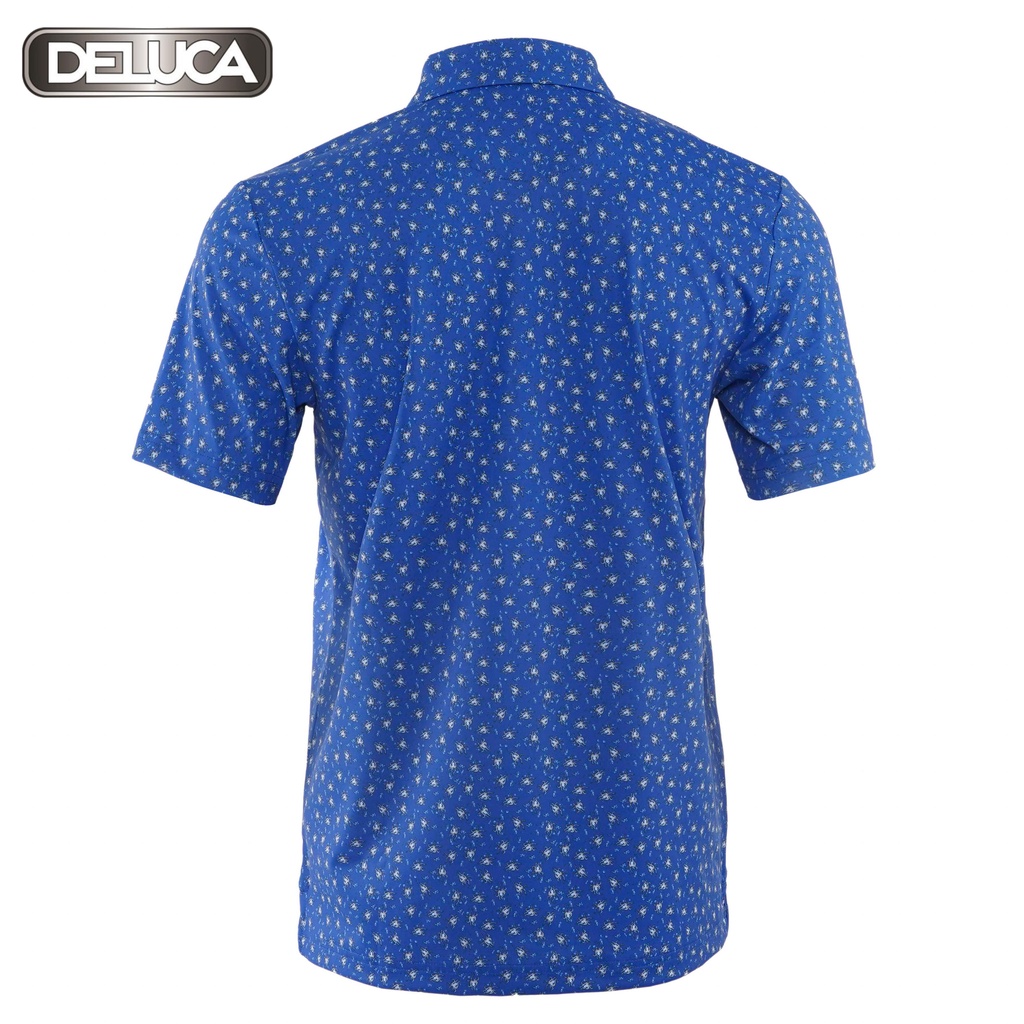 Áo Polo Nam Shirt MS15-DELUCA, Họa Tiết Hình Con Bạch Tuộc Màu Xanh-Áo Thun Chơi Golf Có Cổ- Áo POLO Chơi Thể Thao