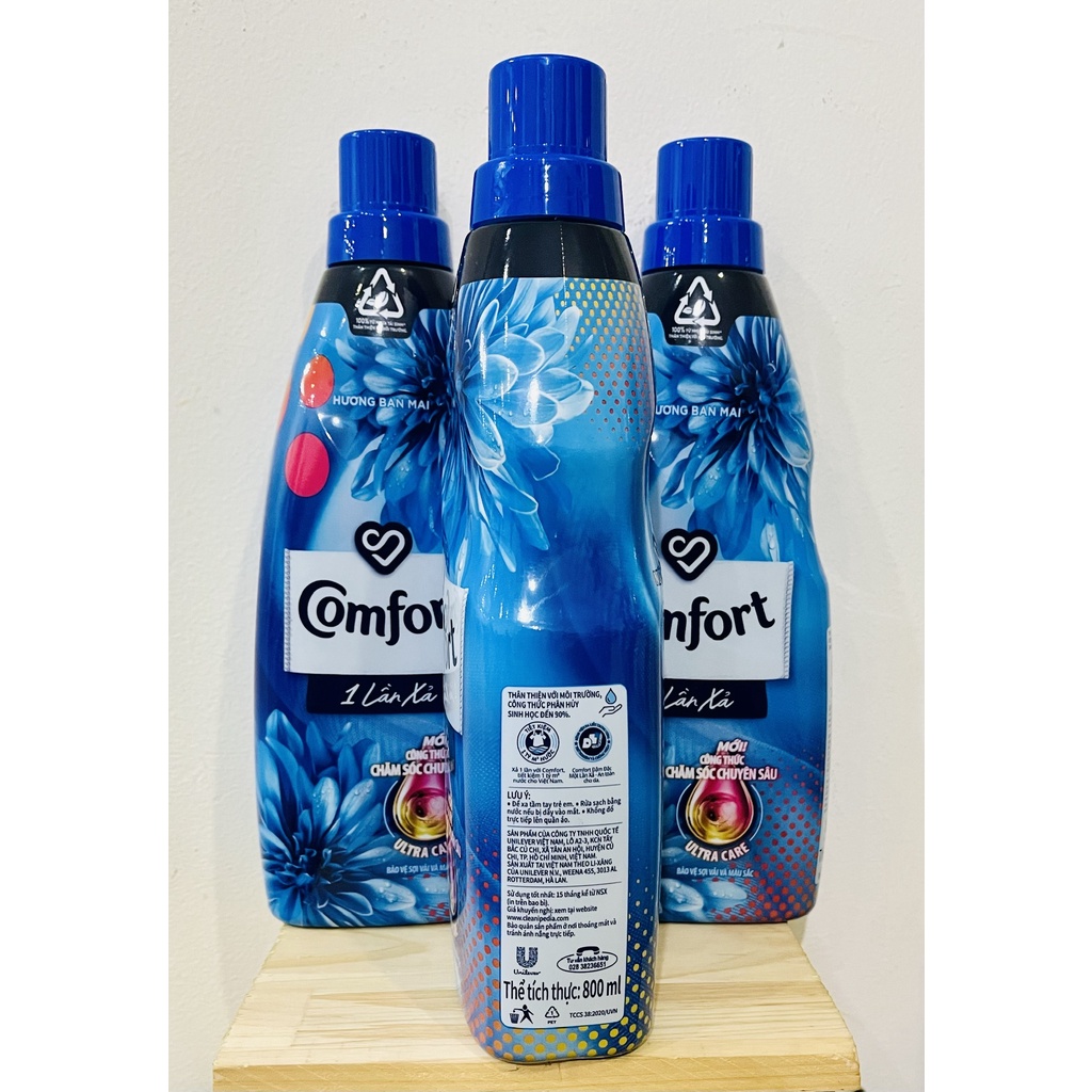 Nước xả vải Comfort đậm đặc 1 lần xả Hương Ban Mai chai