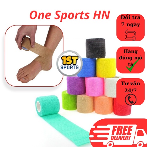 Băng Keo Thể Thao Quấn Cổ Chân Giày Đá Bóng, Băng Bảo Vệ Cổ Chân Tự Dính Cuốn Bó Gối ONE SPORTS HN