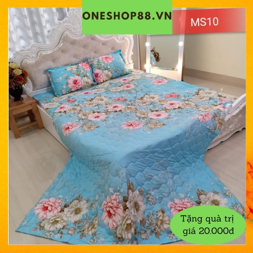Chăn hè thu trần bông thấm hút mồ hôi tốt, hoa văn đẹp, nhẹ và giặt nhanh khô