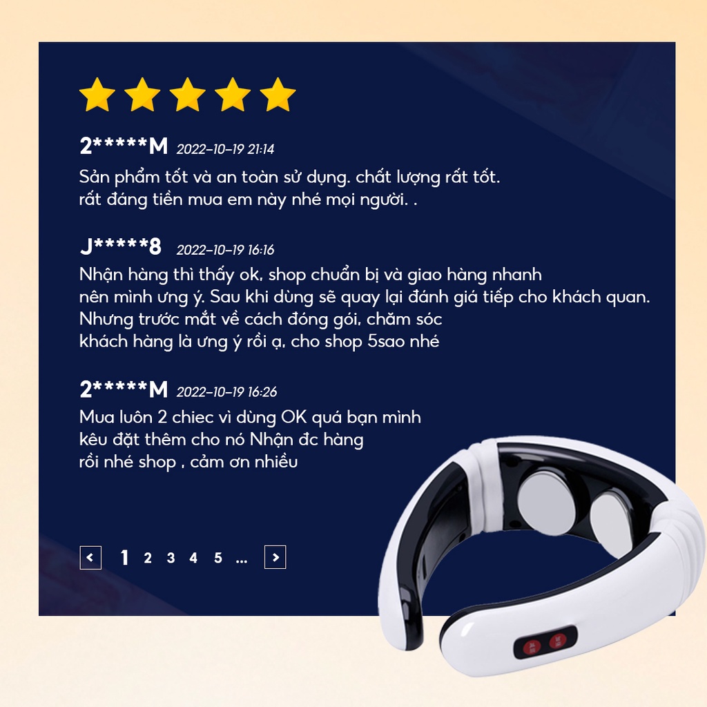 Máy massage cổ vai gáy giảm đau mỏi cơ bắp hiệu quả, thiết kế linh hoạt, đa chức năng KL-5830 - TongkhoGiaDung.VN