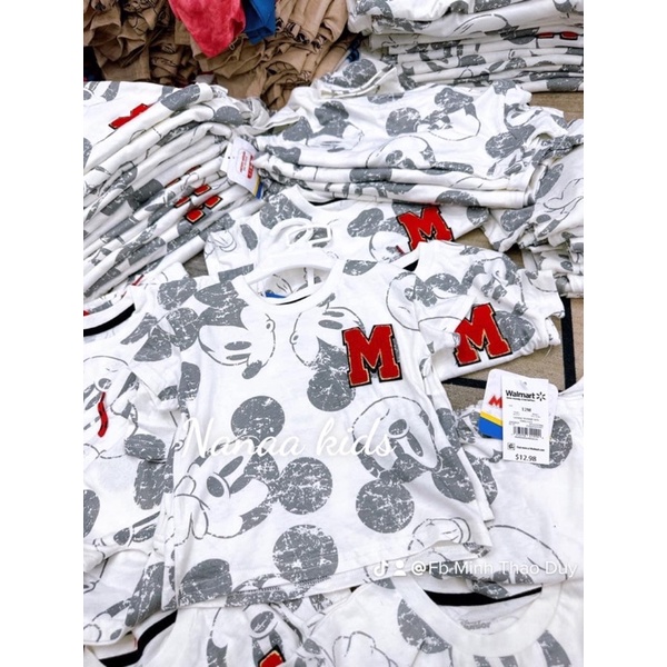 Bộ mickey ghi sữa bé trai