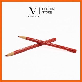 Chì đá sharpie màu đỏ vẽ sợi