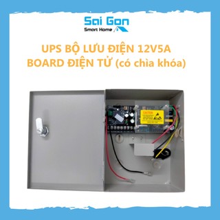Ups bộ lưu điện 12v5a cho camera, khóa cửa khi mất điện