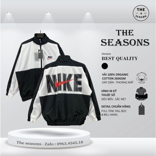 Áo khoác dù 2 lớp jacket vintage v4 vintage red logo - vải cao cấp the.sesons